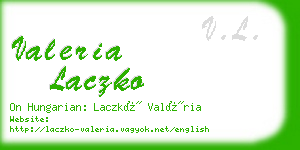 valeria laczko business card